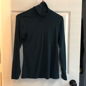 Time and Tru, Teal, S, Turtleneck